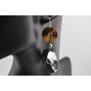 RLM 925 Sterling Silver Pearl Dangle Drop Earrings